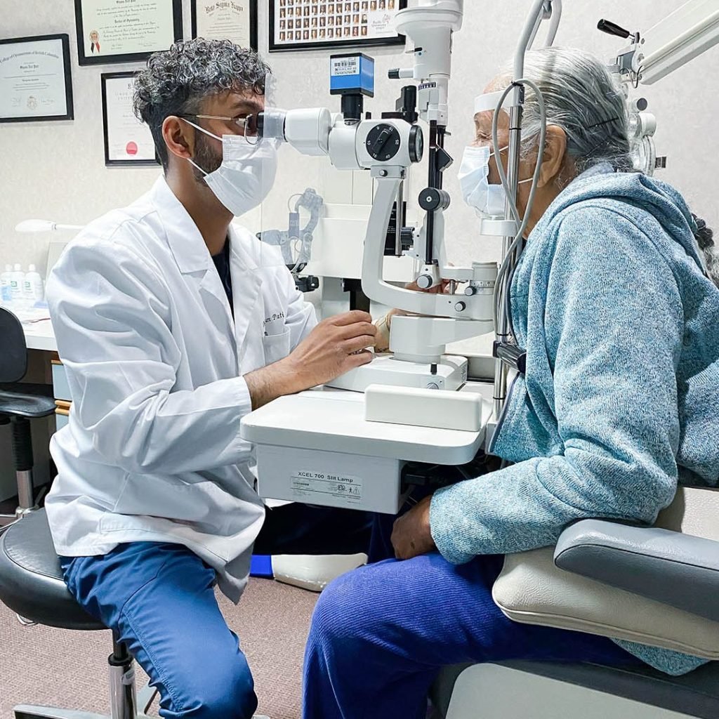 Senior Eye Exam Office Safety Protocol, women's eye health