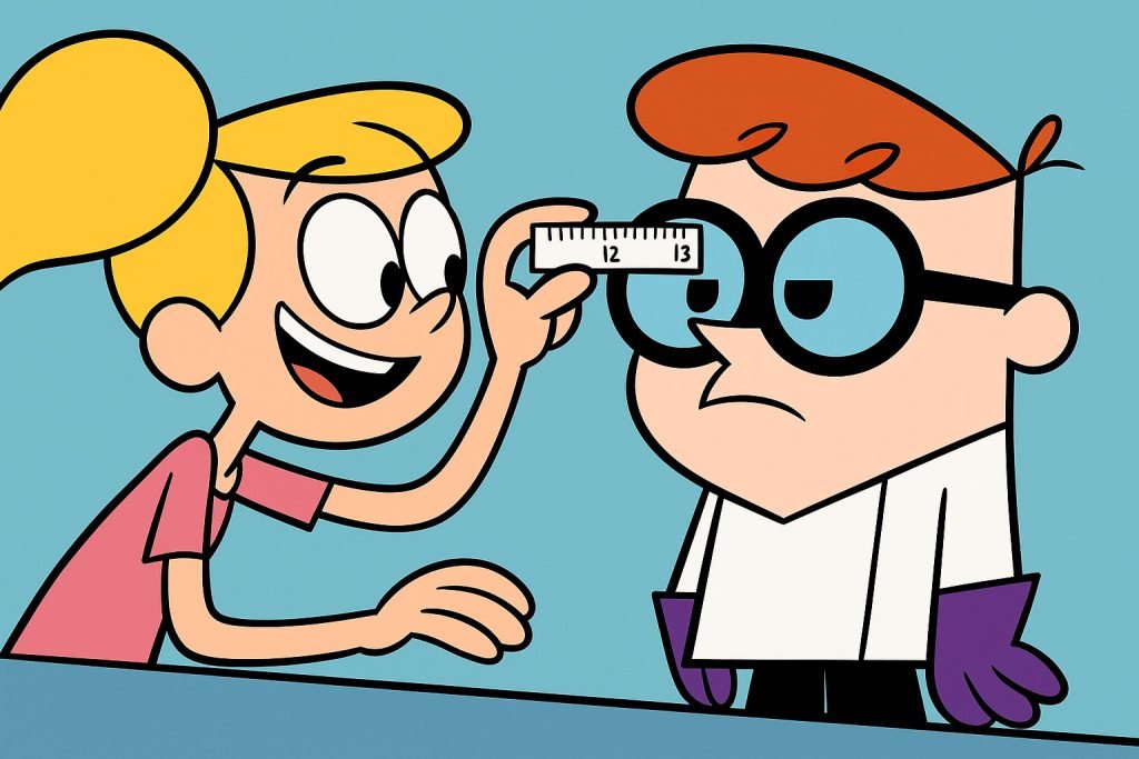 Burnaby Eye Blog: Practical Tips from Real Eyes Optometry 6 PD Measurement with a friend