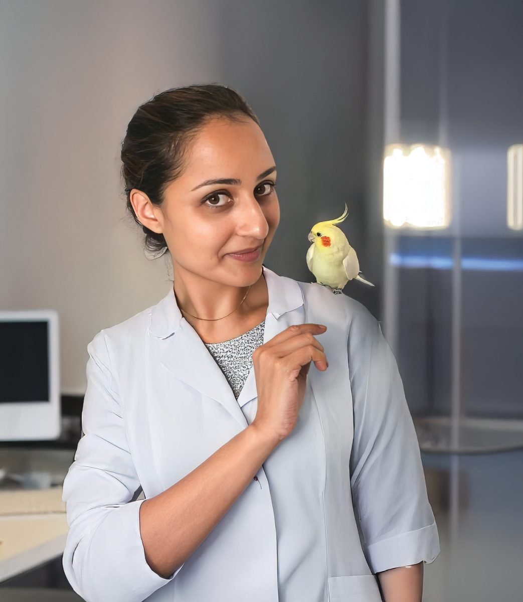 Dr. Amit Sahota: A Recommended Optometrist in Burnaby, Metrotown 8 Dr. Amit Sahota and Mango (office mascot)