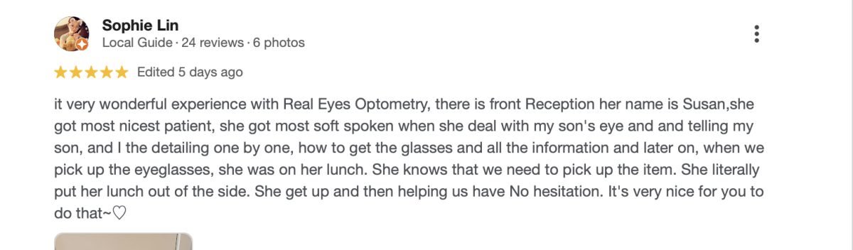 Children's eye exam review