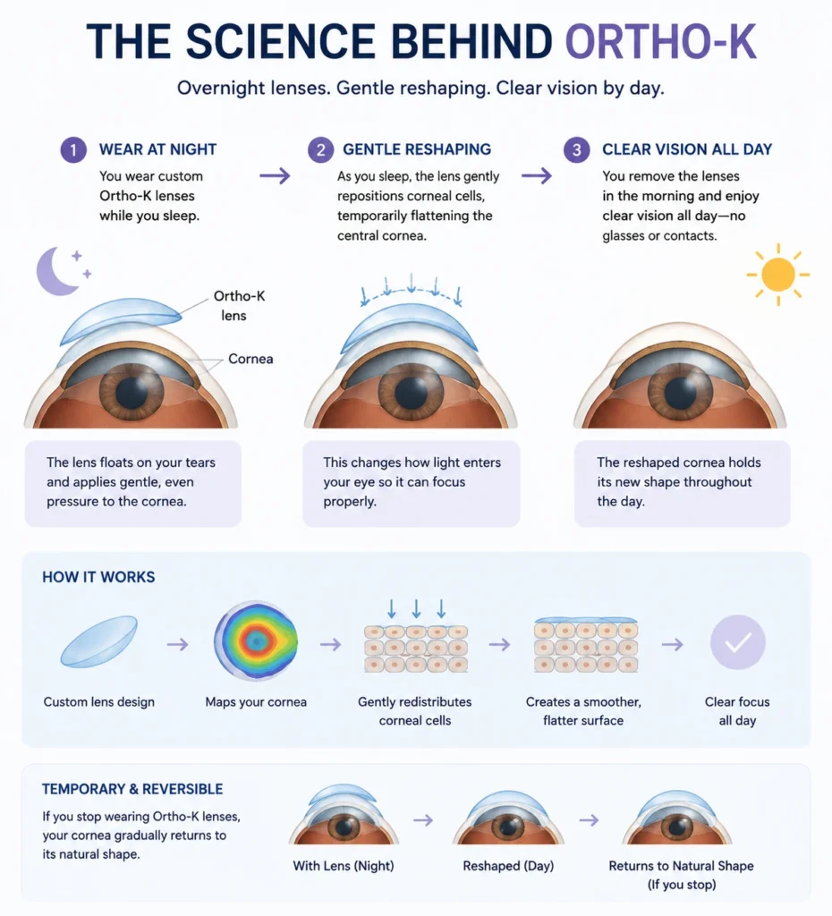 Orthokeratology (Ortho-K): Is Overnight Vision Correction Right for You? 1 orthokeratology