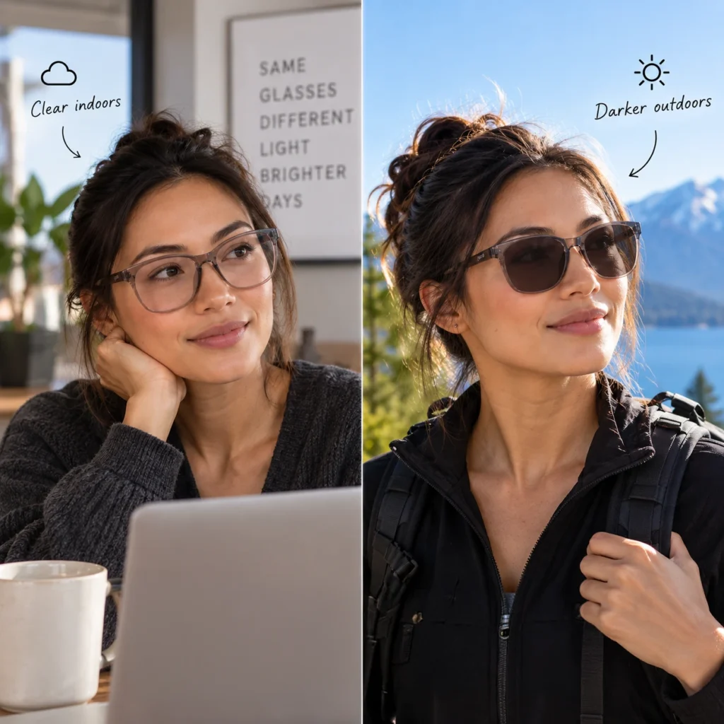 Types of Eyewear: Discover Specialized Glasses You Never Knew You Needed 13 photochrome